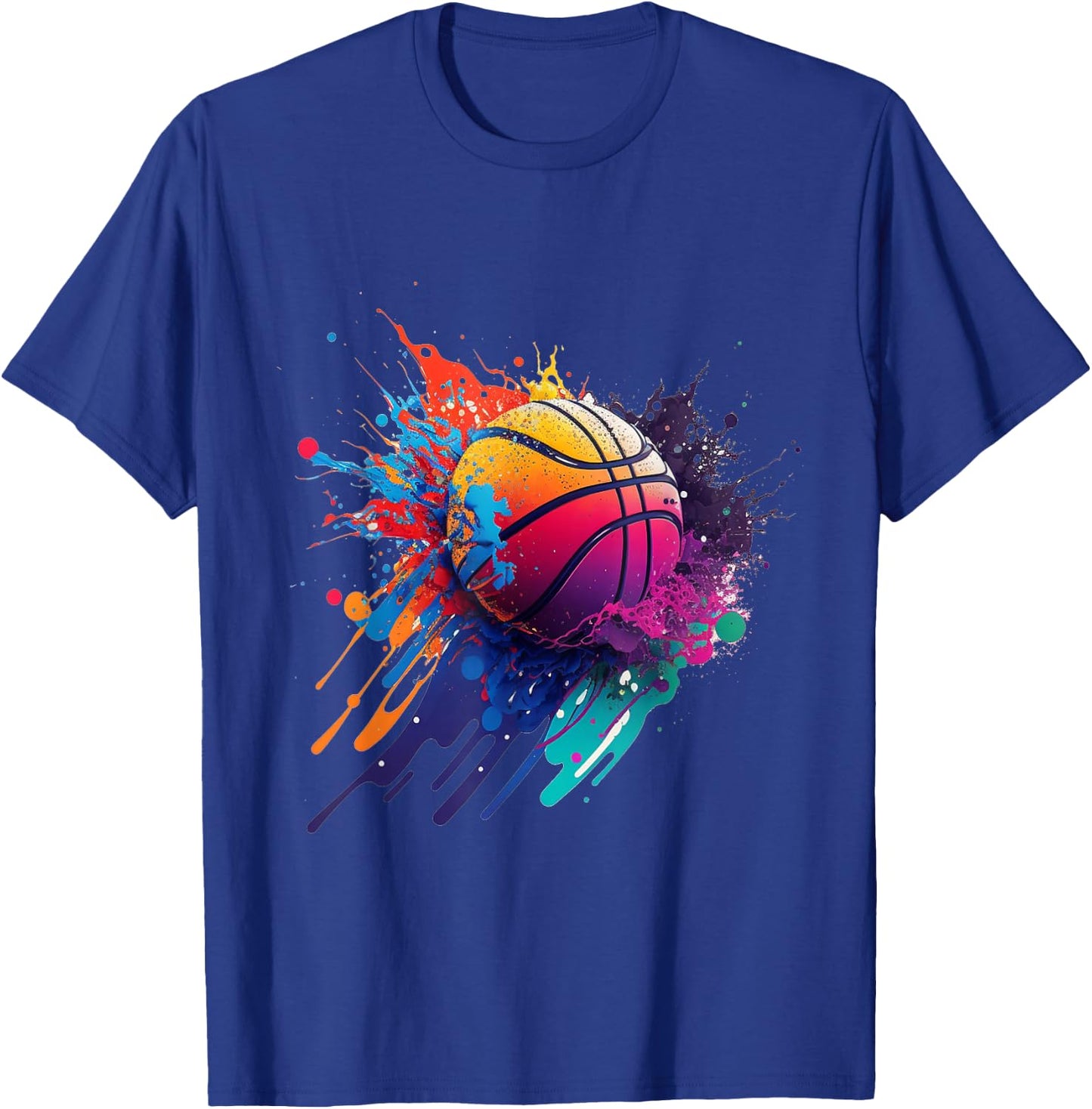 Basketball Splash Baller Team Player Basketball Player T-Shirt - T-Shirt | Royal