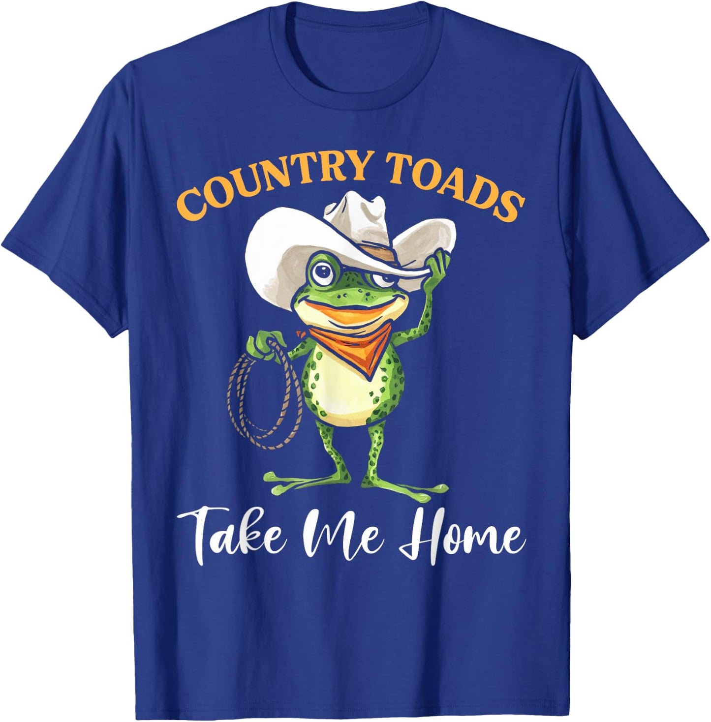Country Toads Take Me Home Funny T-Shirt - T-Shirt | Royal
