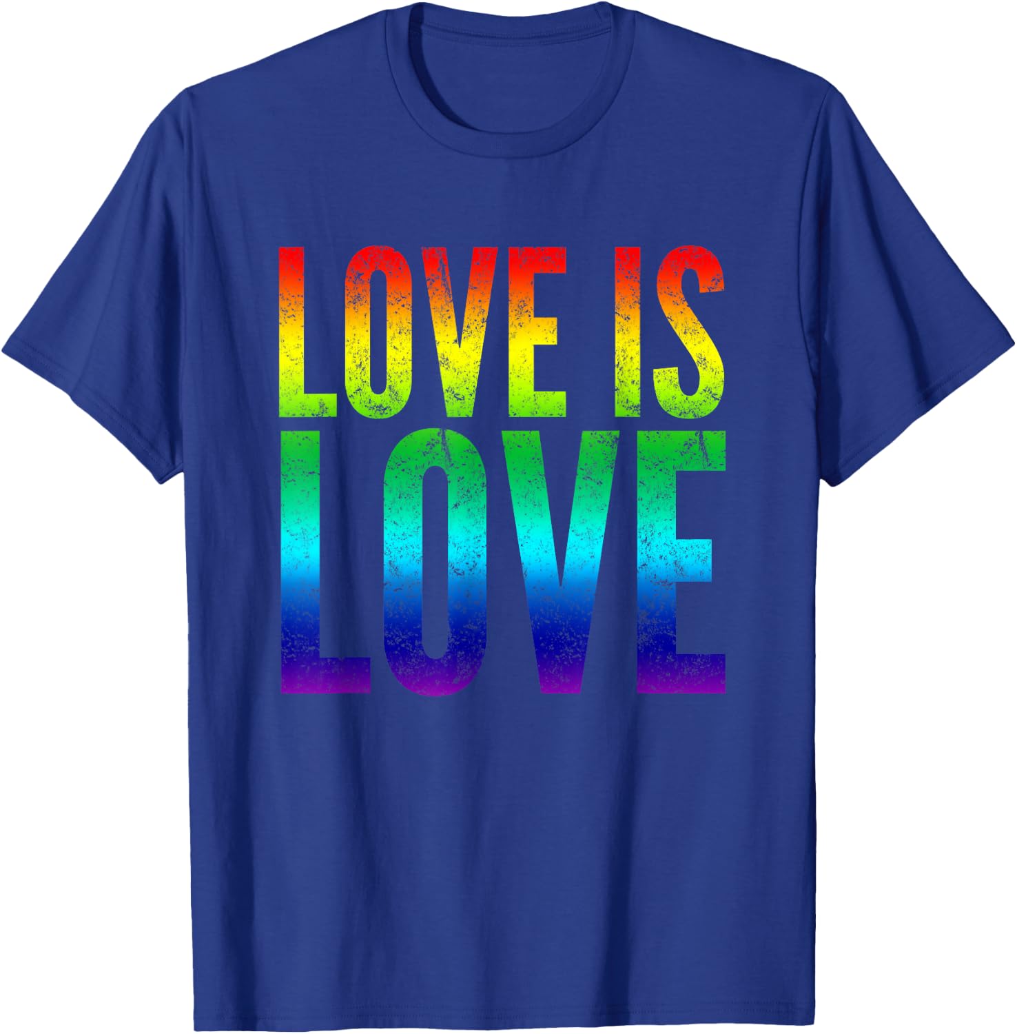 Gay Pride shirt Love is Love Rainbow Flag Colors T-Shirt - T-Shirt | Royal