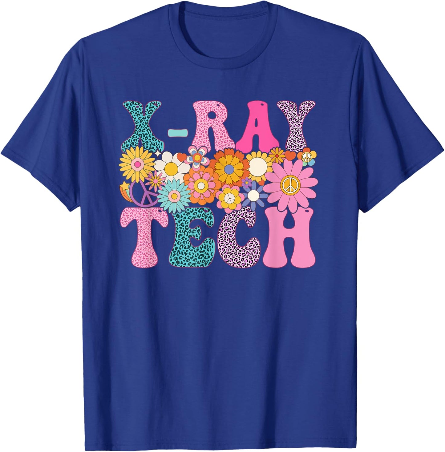 X-ray Tech Week Groovy Leopard Appreciation Day T-Shirt - T-Shirt | Royal