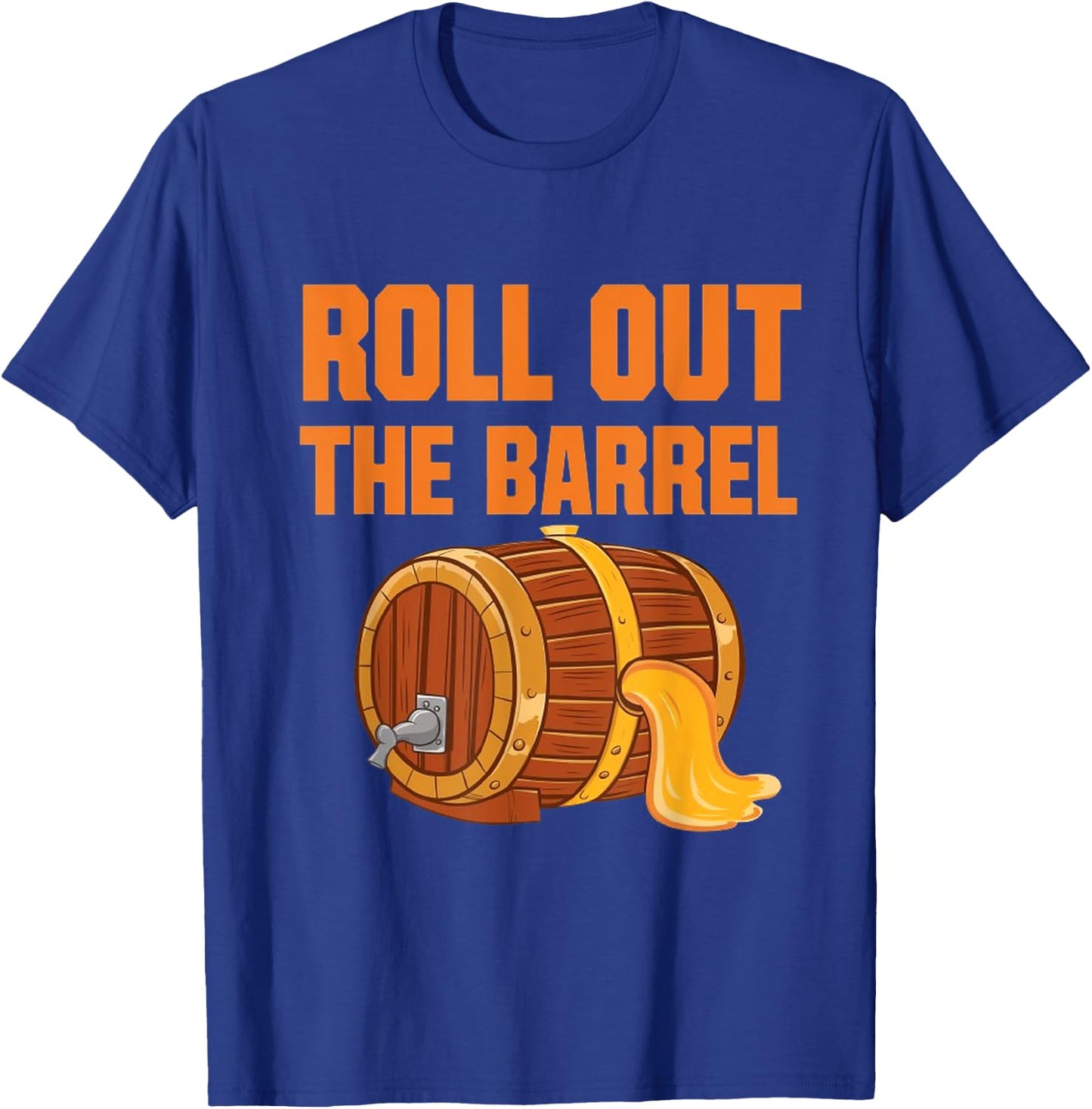 Brewers Roll Out The Barrel T-Shirt - T-Shirt | Royal