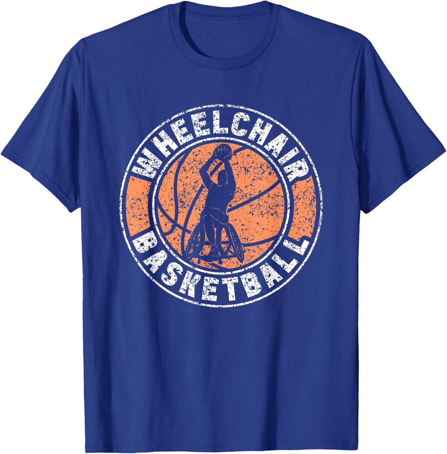 Wheelchair Basketball Player Sports Wheelchair Basketball T-Shirt - T-Shirt | Royal