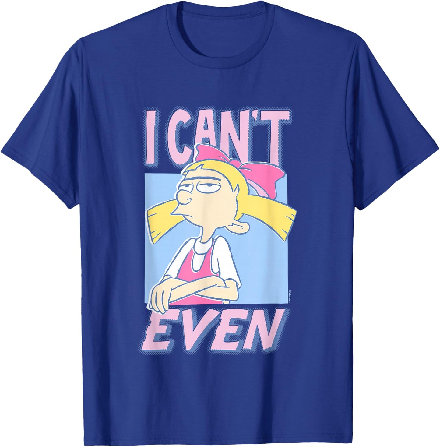 Hey Arnold! Iconic Helga Pataki I Can't Even Big Chest Logo T-Shirt - T-Shirt | Royal
