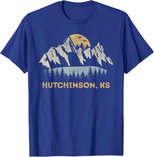 Hutchinson Kansas Mountain Sunset Sunrise KS T-Shirt - T-Shirt | Royal