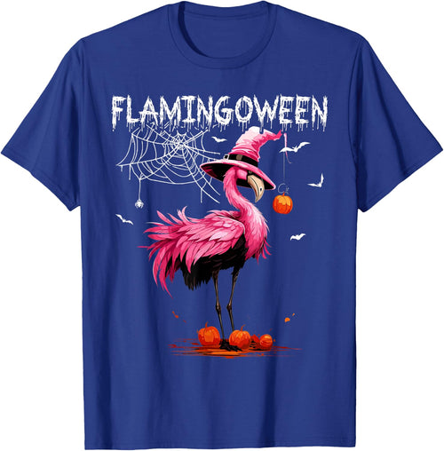 Flamingoween Pink Flamingo Witch Hat Pumpkin Halloween