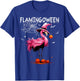 Flamingoween Pink Flamingo Witch Hat Pumpkin Halloween T-Shirt - T-Shirt | Royal