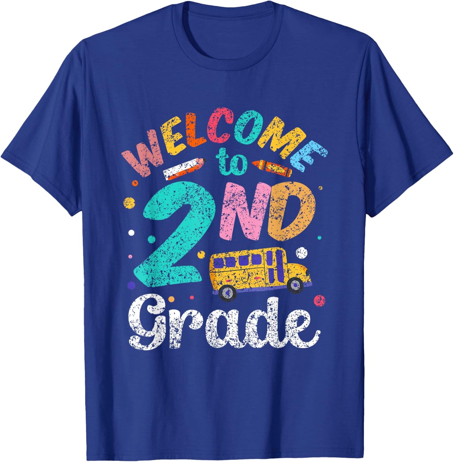 Welcome to 2Nd Grade Second School Grader Teacher T-Shirt - T-Shirt | Royal