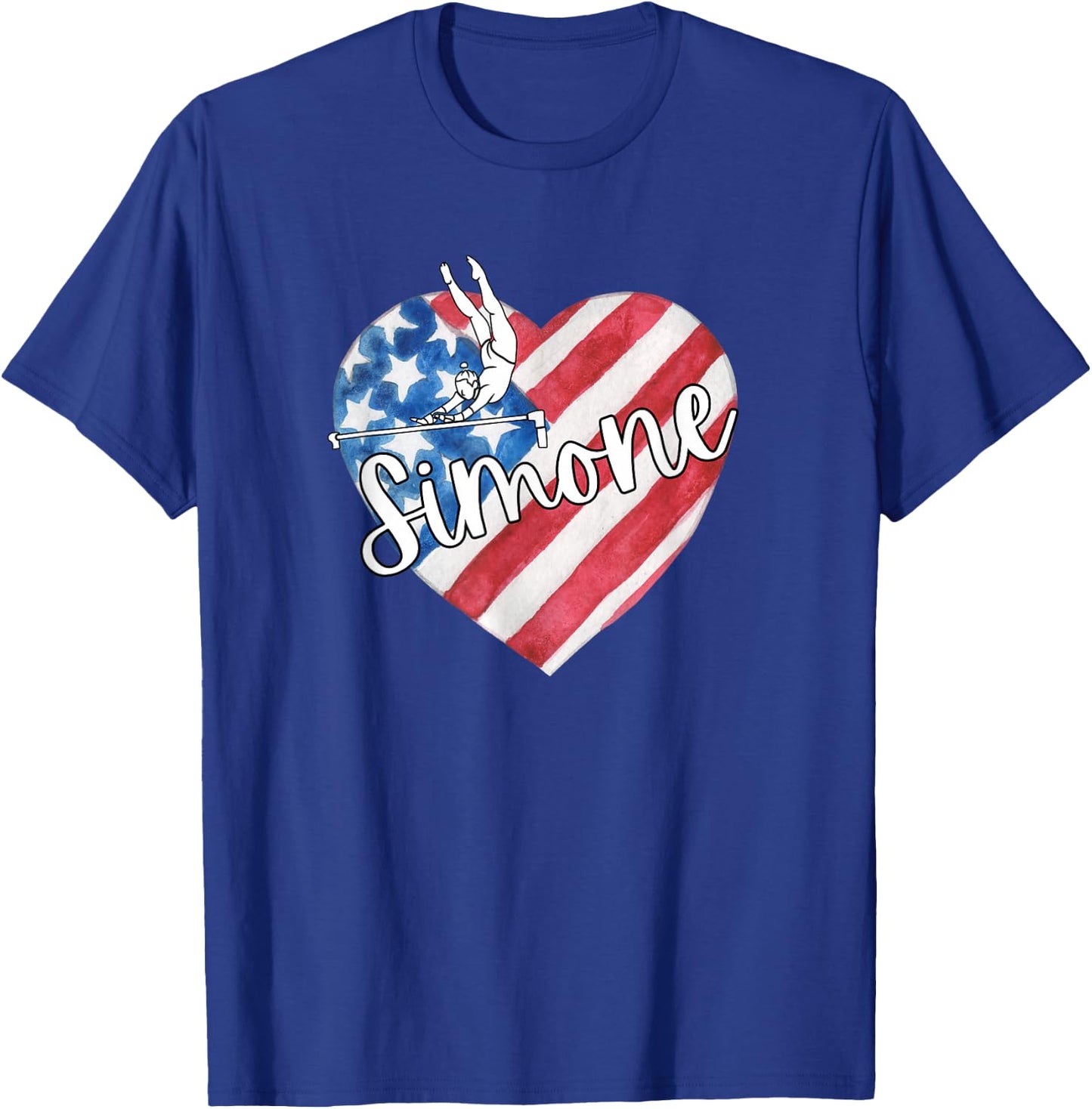 Simone T American Flag Swappable T-Shirt - T-Shirt | Royal