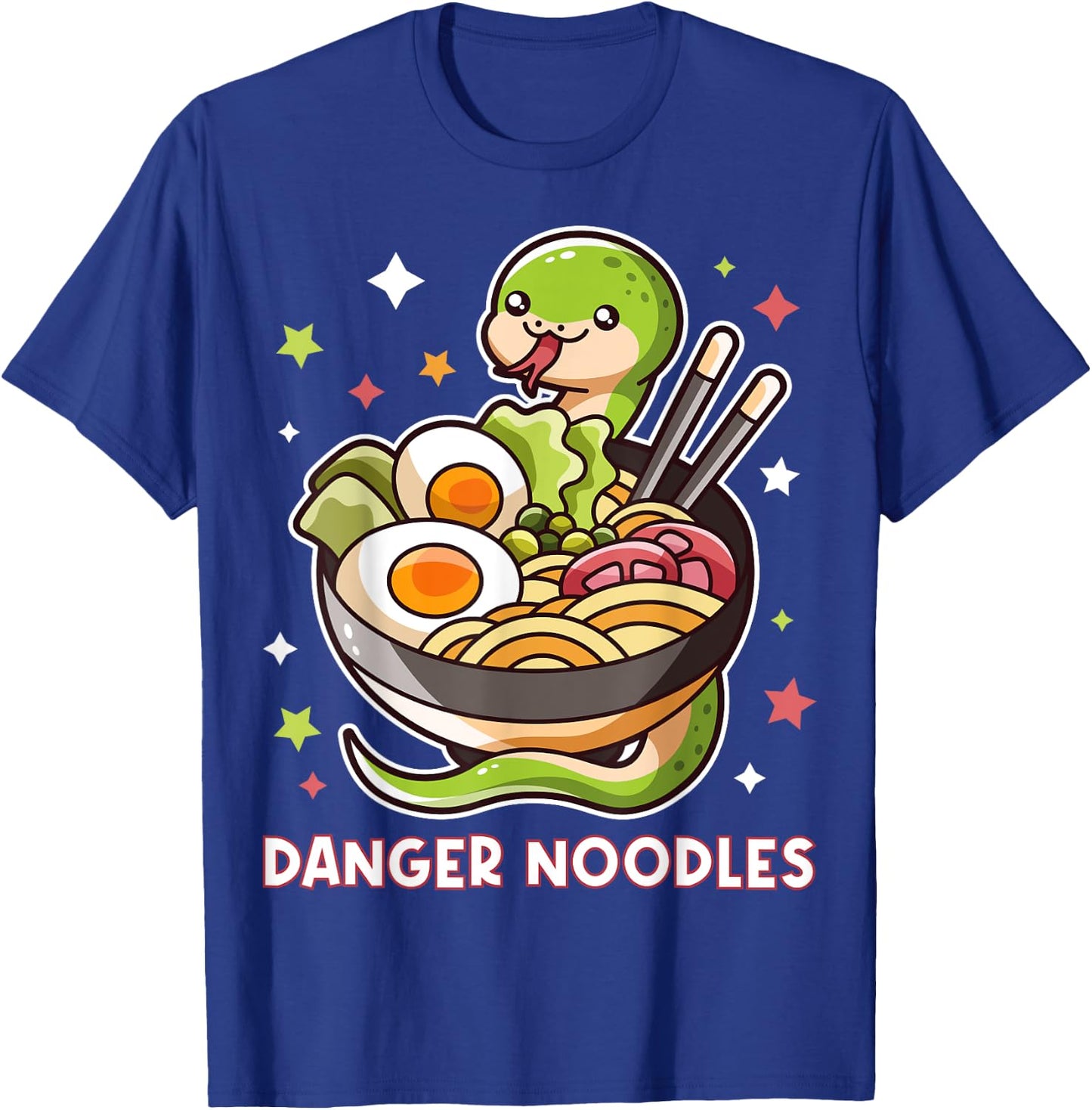 Danger Noodles Snake In A Ramen Noodles Bowl Kawaii Outfit T-Shirt - T-Shirt | Royal