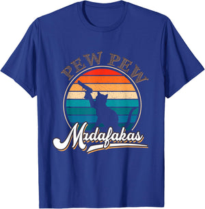 Vintage PewPew Mada-fakas Crazy Pew Cat Women T-Shirt - T-Shirt | Royal