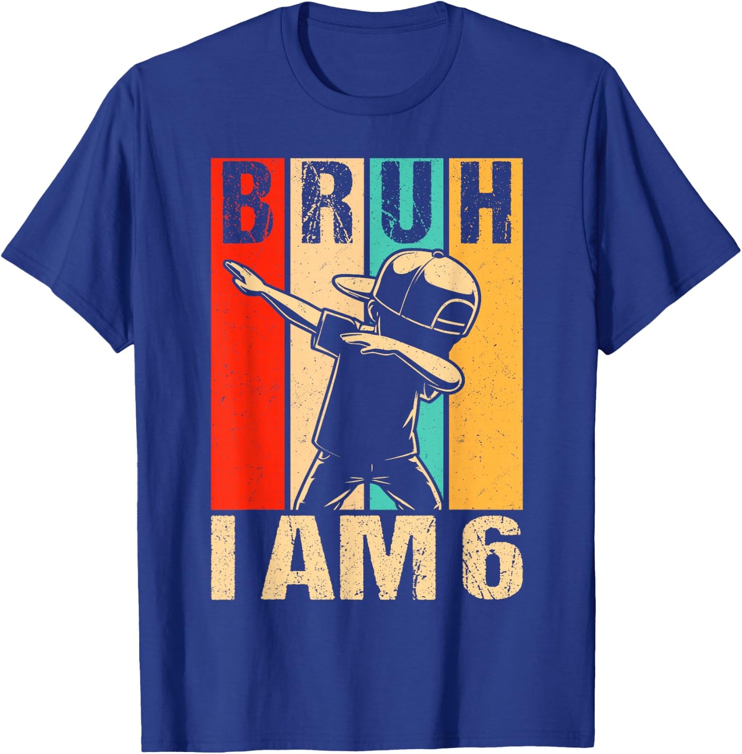 6 Year Old Birthday Dabbing Boy Bruh It's My 6th Birthday T-Shirt - T-Shirt | Royal