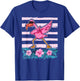 Flamingo Wearing Sunglass - Dabbing Flamingo Lover Floral T-Shirt - T-Shirt | Royal