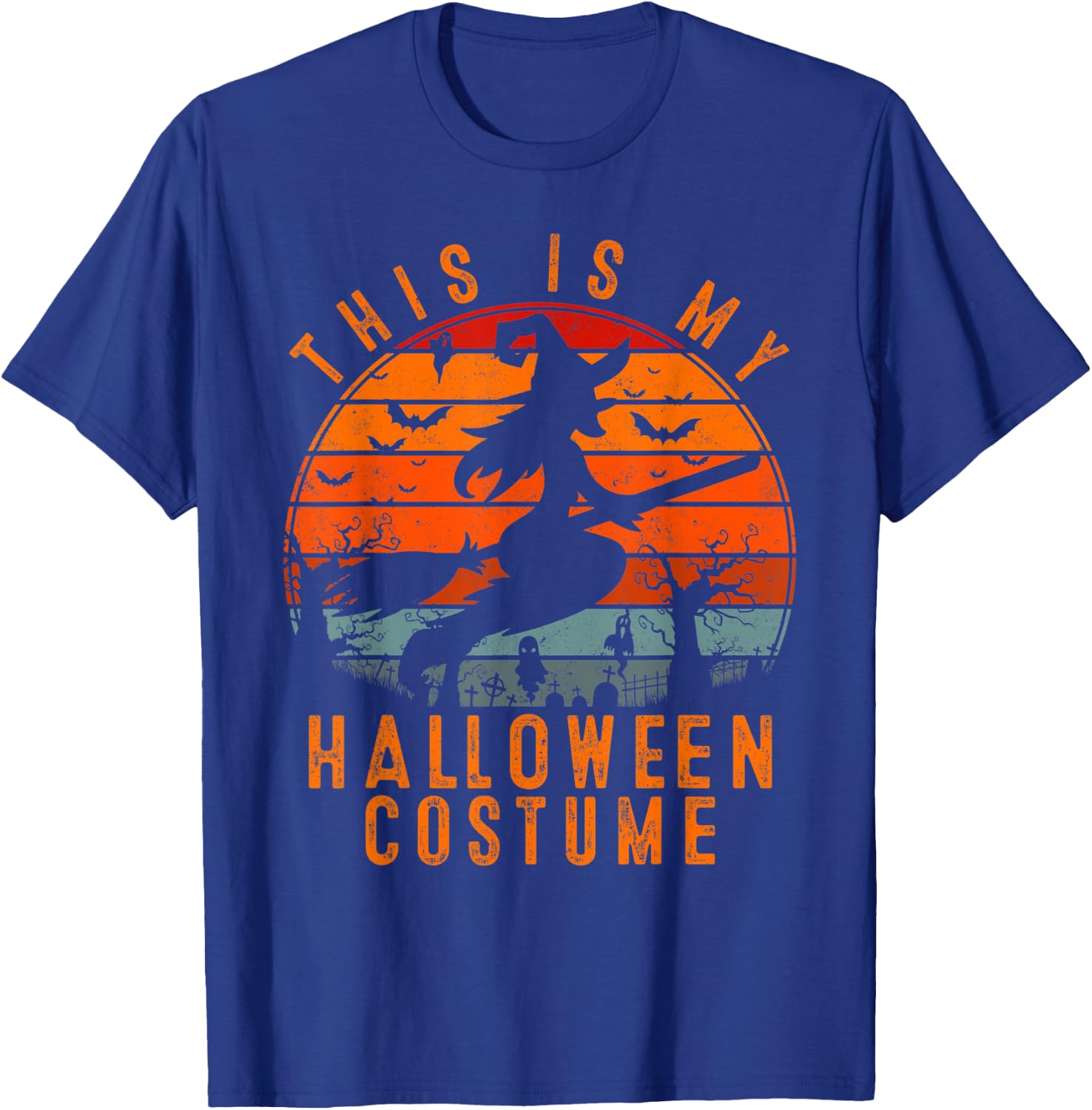 This is My Halloween Costume with Witch Gift Moon Scary T-Shirt - T-Shirt | Royal