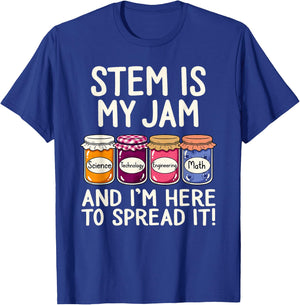 STEM is My Jam | Science Technology Engineering Mathematics T-Shirt - T-Shirt | Royal