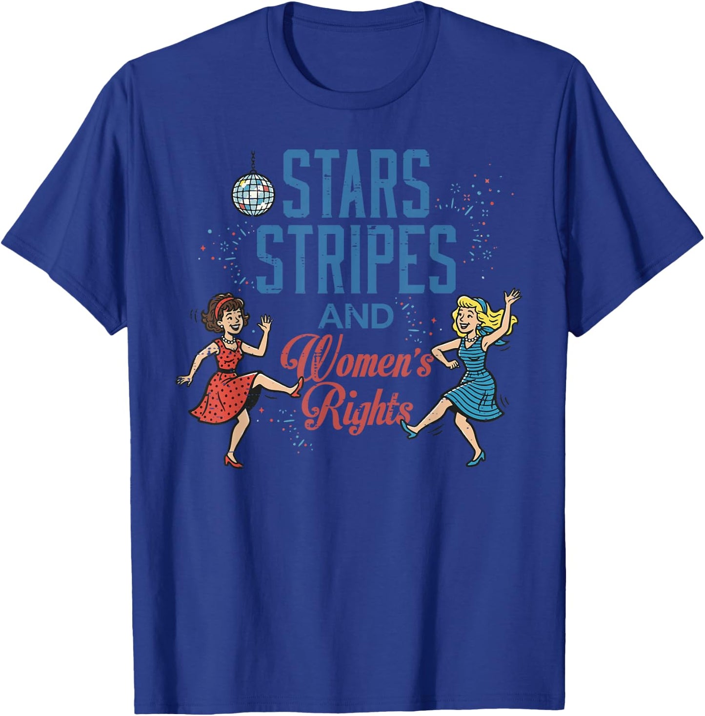 4th of July Stars Stripes Rights Equality Women Men T-Shirt - T-Shirt | Royal