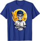 Baseball Skeleton Halloween Skeleton Playing Baseball T-Shirt - T-Shirt | Royal