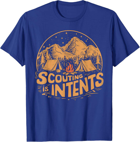 Scouting is Intents Funny Scout Camper Camping T-Shirt - T-Shirt | Royal