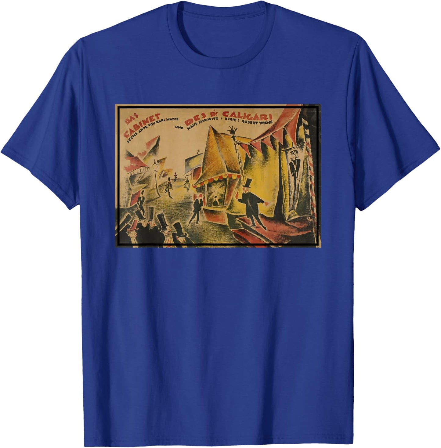 The Cabinet of Dr Caligari Poster (1919) T-Shirt - T-Shirt | Royal