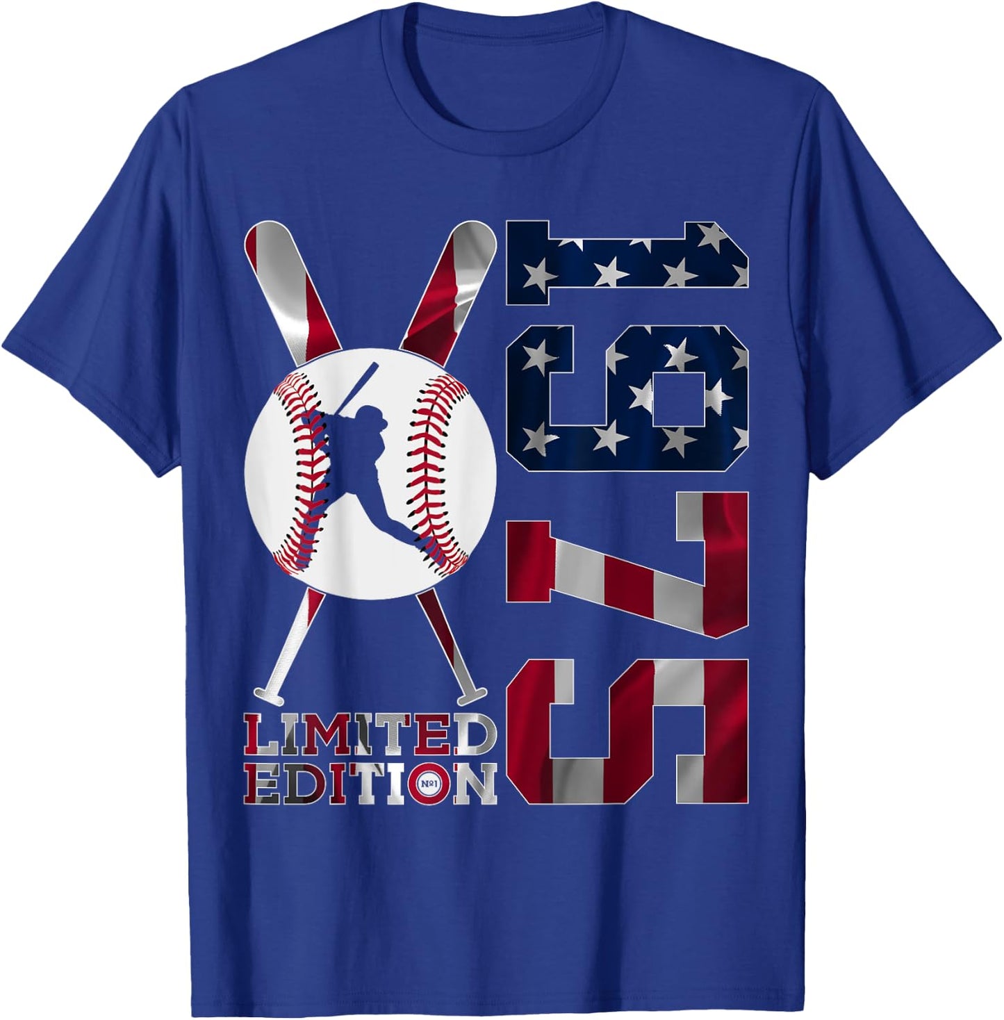50th BIRTHDAY BASEBALL LIMITED EDITION 1975 T-Shirt - T-Shirt | Royal