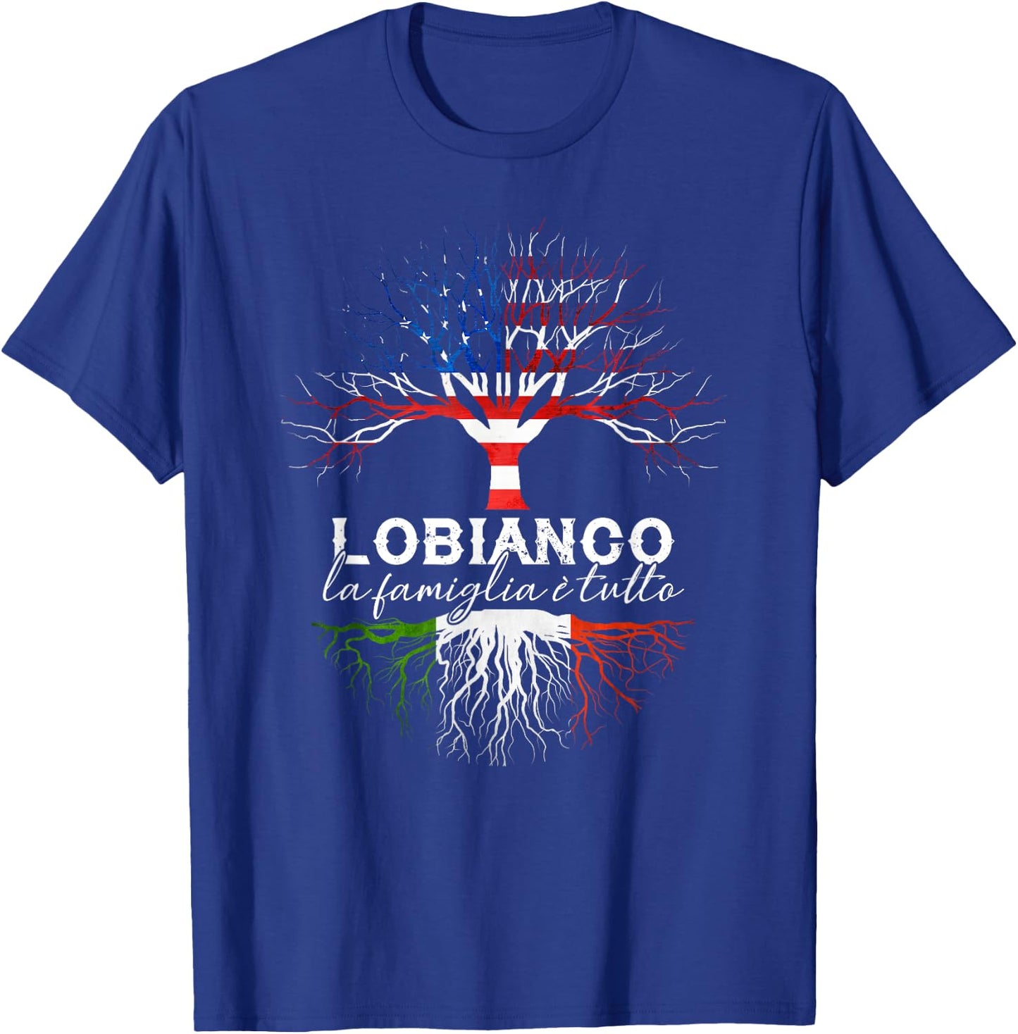 LoBianco Italian Family Name Italian Roots T-Shirt - T-Shirt | Royal