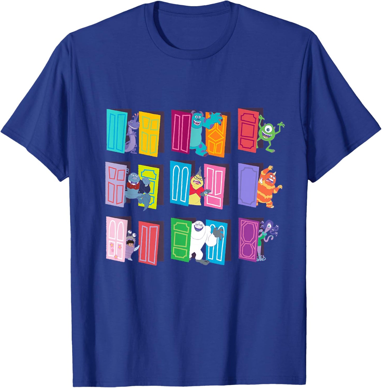 Disney and Pixar’s Monsters, Inc. Doors T-Shirt - T-Shirt | Royal