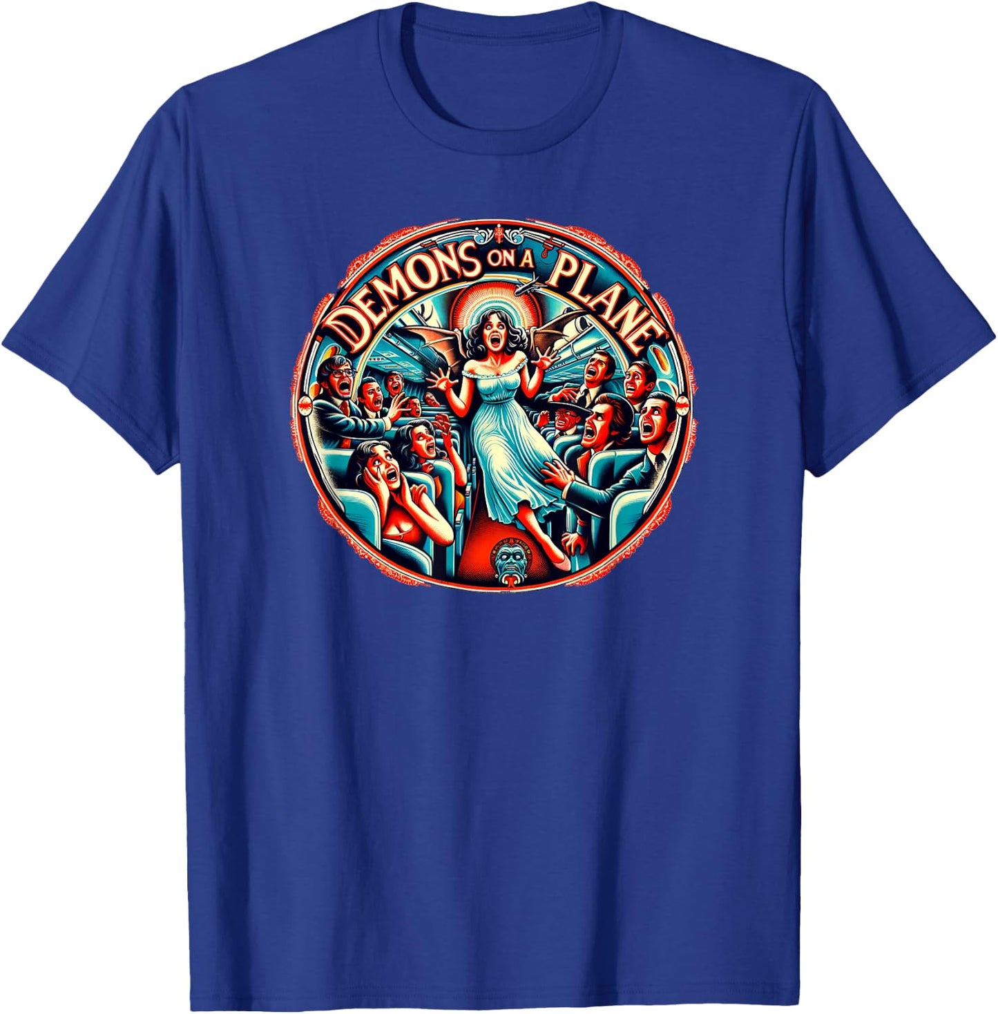 Vintage Horror Movie T-Shirt - T-Shirt | Royal