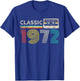 Classic 1972 Vintage 1972 Cassette Tape Men Women Birthday T-Shirt - T-Shirt | Royal