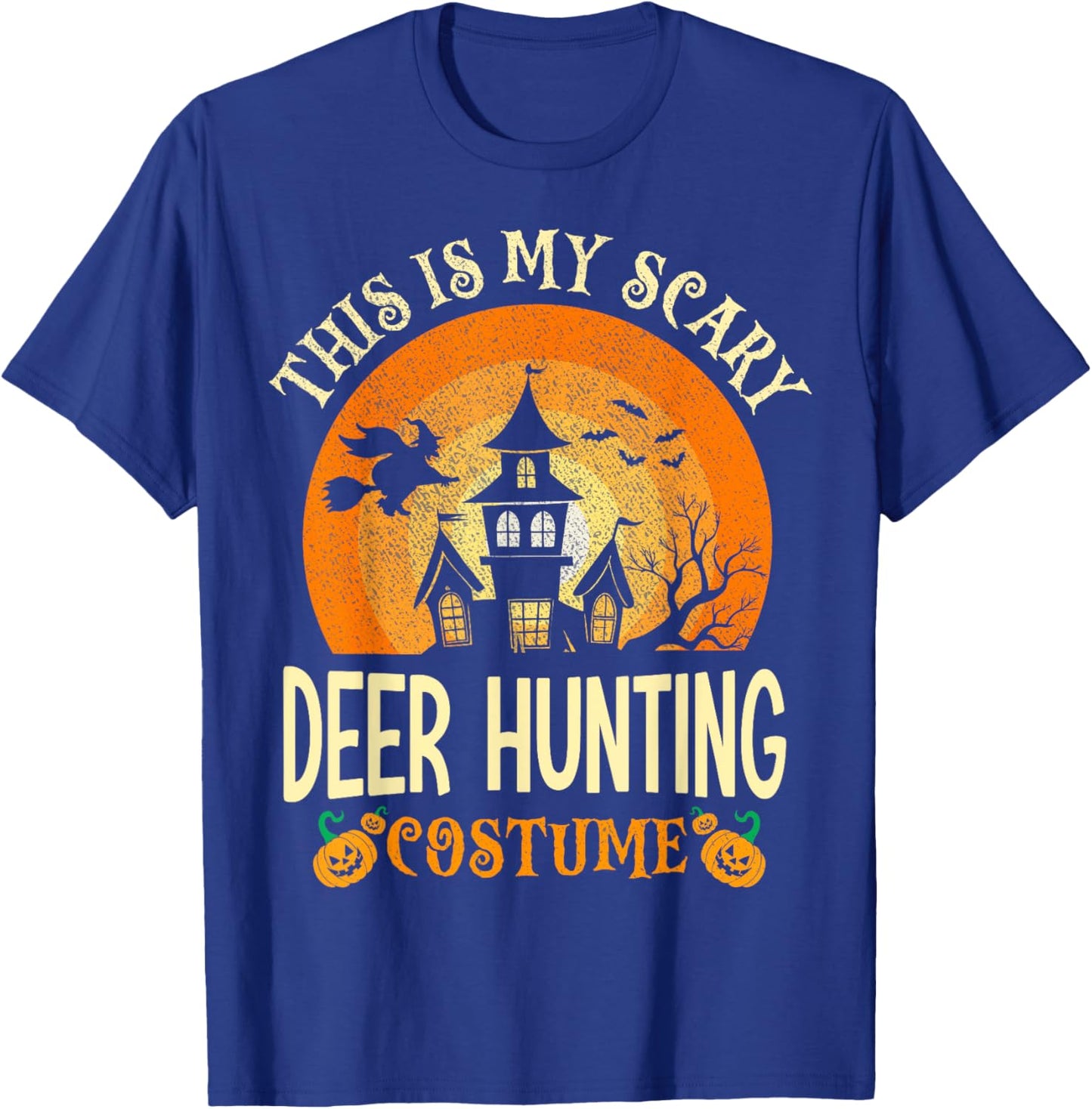 This Is My Scary Deer Hunting Costume Halloween T-Shirt - T-Shirt | Royal