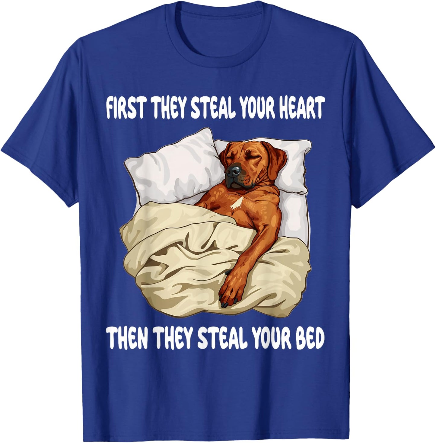 Rhodesian Ridgeback Sleeping Pajamas Nightgown T-Shirt - T-Shirt | Royal