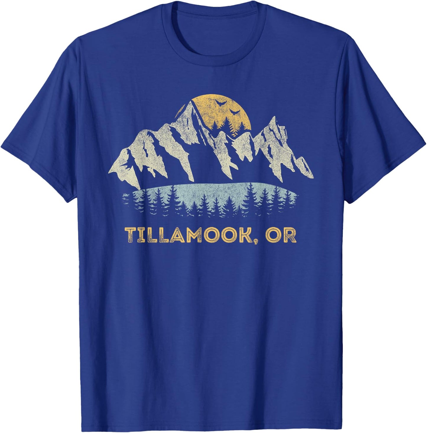 Tillamook Oregon Mountain Sunset Sunrise OR T-Shirt - T-Shirt | Royal