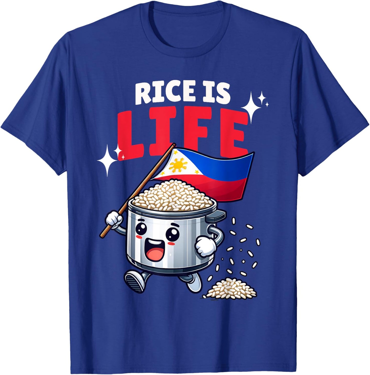 Pinoy Pinay lover of rice is life funny Filipino rice cooker T-Shirt - T-Shirt | Royal