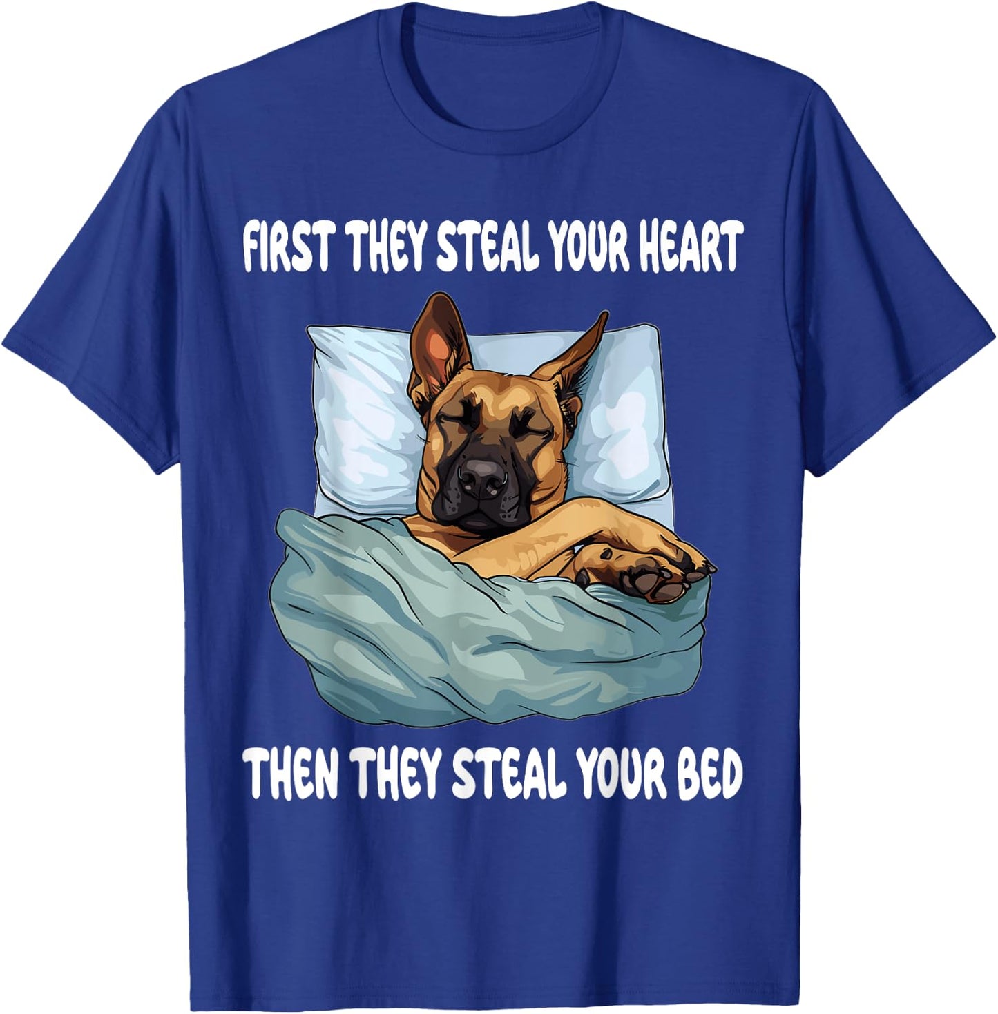 Belgian Malinois Sleeping Pajamas Nightgown T-Shirt - T-Shirt | Royal