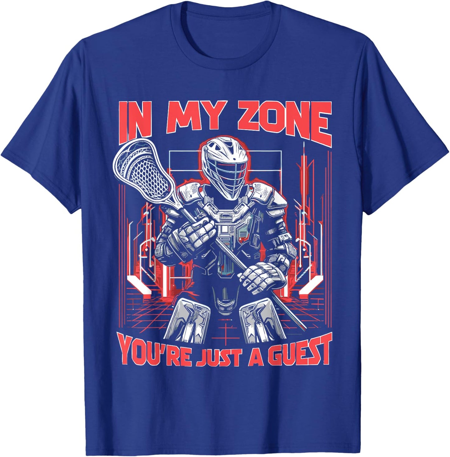 Lacrosse Player Lacrosse Goalie Lax Goalie Christmas T-Shirt - T-Shirt | Royal