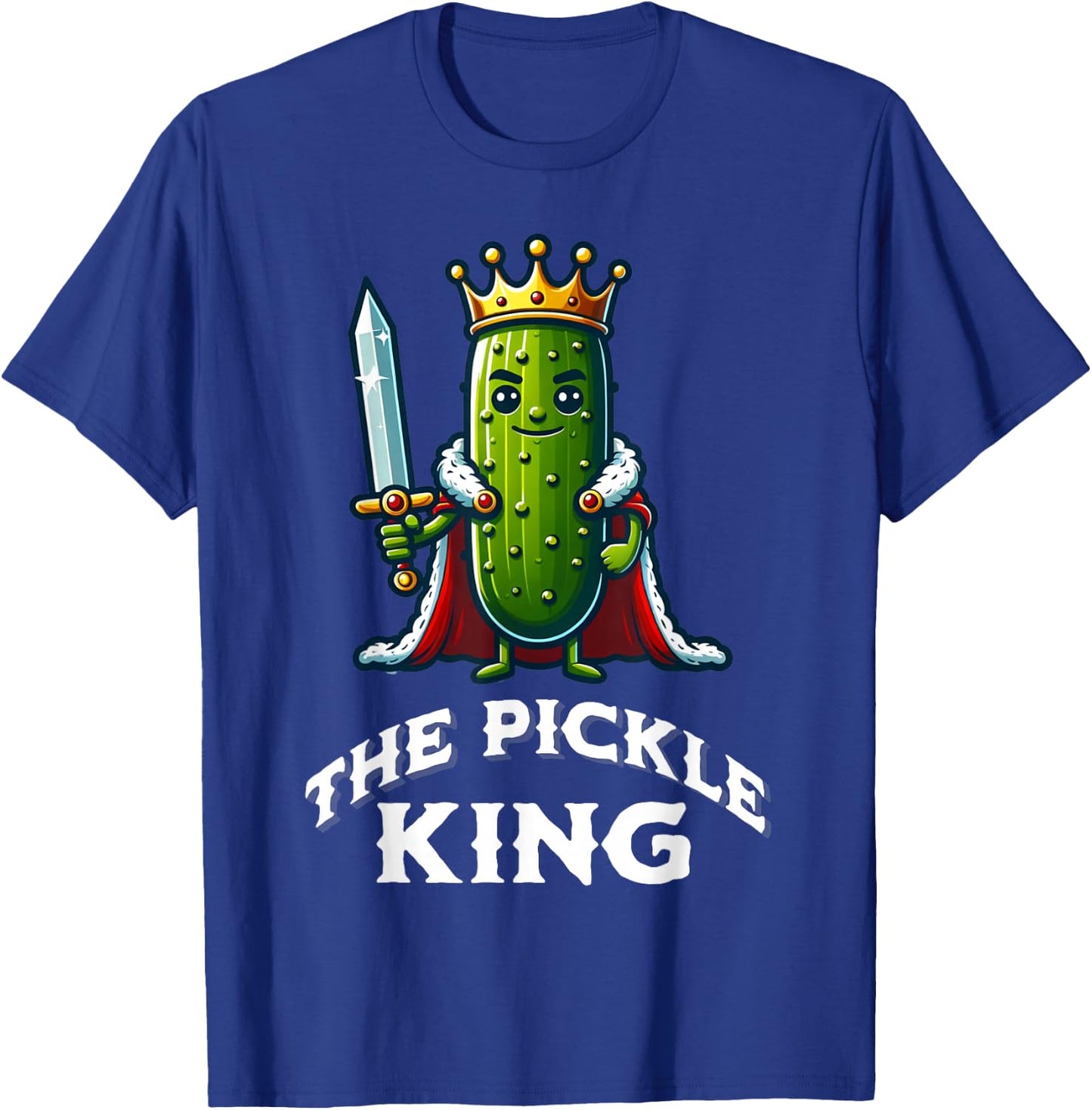 The Pickle King Funny Boys Pickle Lover T-Shirt - T-Shirt | Royal