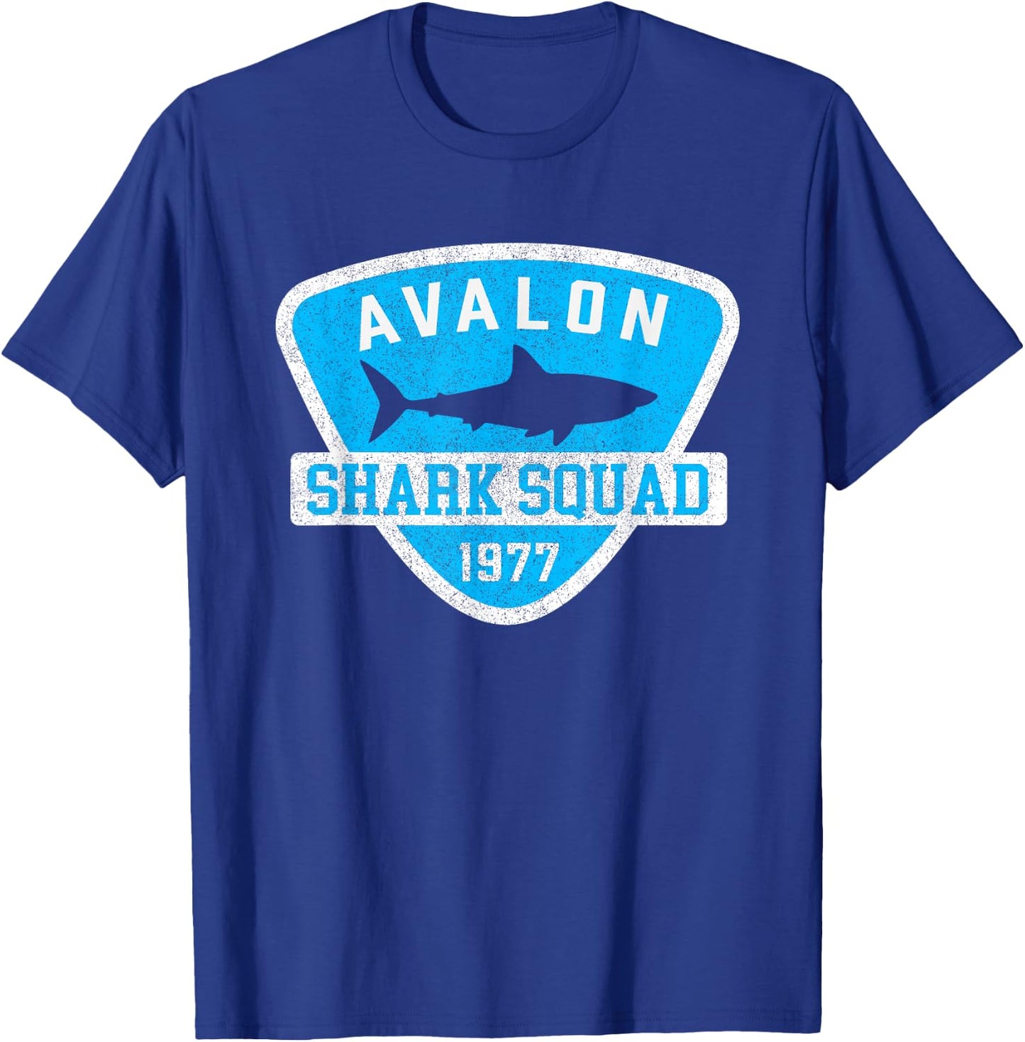 Avalon New Jersey Shark Souvenir Boys Vintage T-Shirt - T-Shirt | Royal