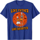 Skeleton Father Daughter Matching Halloween Costume T-Shirt - T-Shirt | Royal