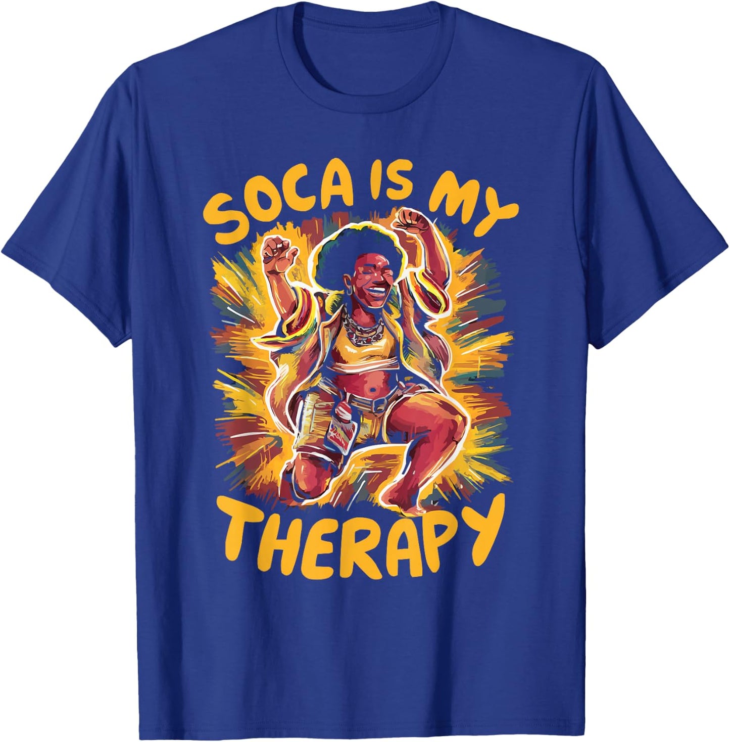 Soca Dancing Trinidad And Tobago Dancer Soca Music T-Shirt - T-Shirt | Royal