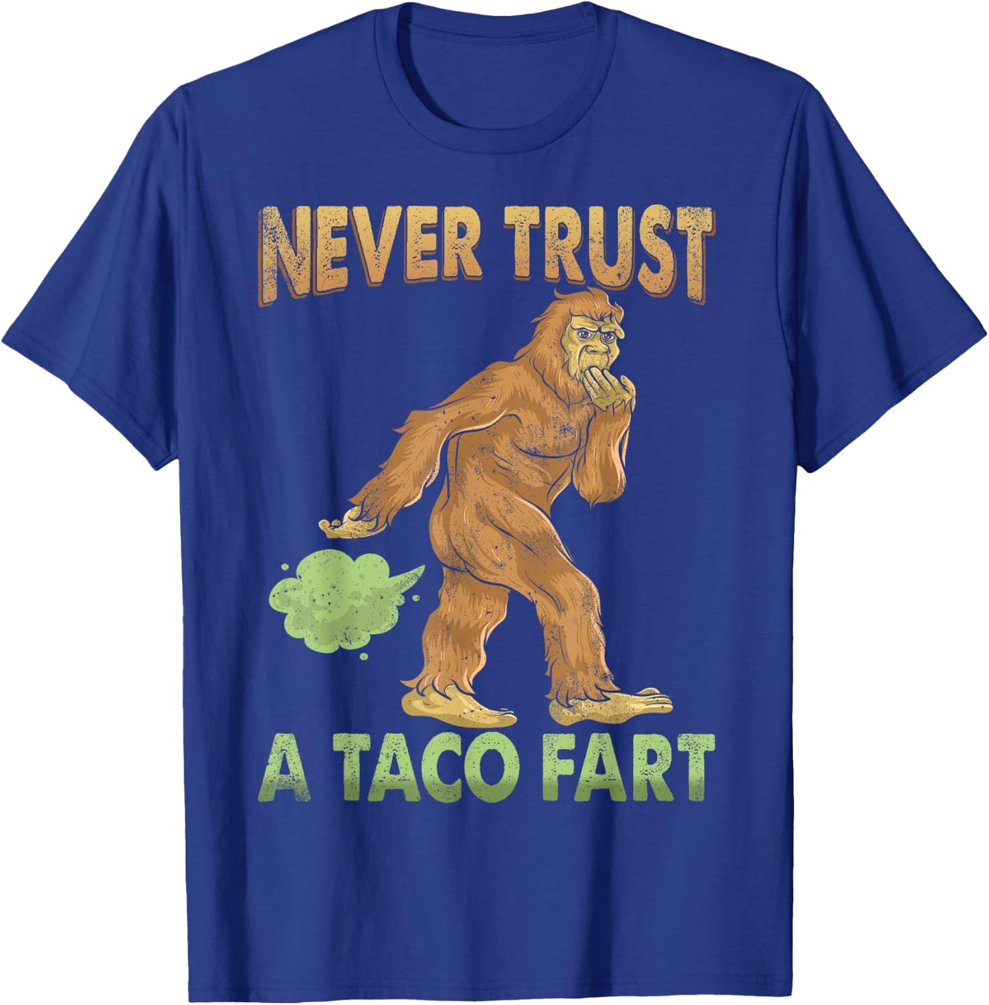 Funny Gasquatch Farting Shirt Gag Gift Taco Fart T-Shirt - T-Shirt | Royal