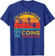 Retro Sunset Coin Hunter Metal Detecting T-Shirt - T-Shirt | Royal