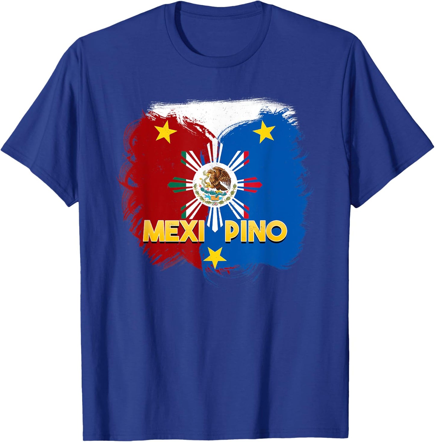 Philippines Mexico Filipino Mexican Mexipino Flag Day T-Shirt - T-Shirt | Royal