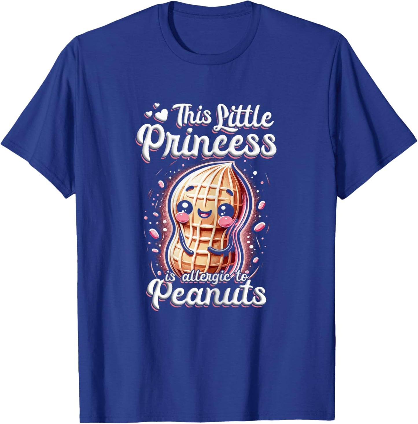 Peanut Allergy This Little Princess Is Allergic To Peanuts T-Shirt - T-Shirt | Royal