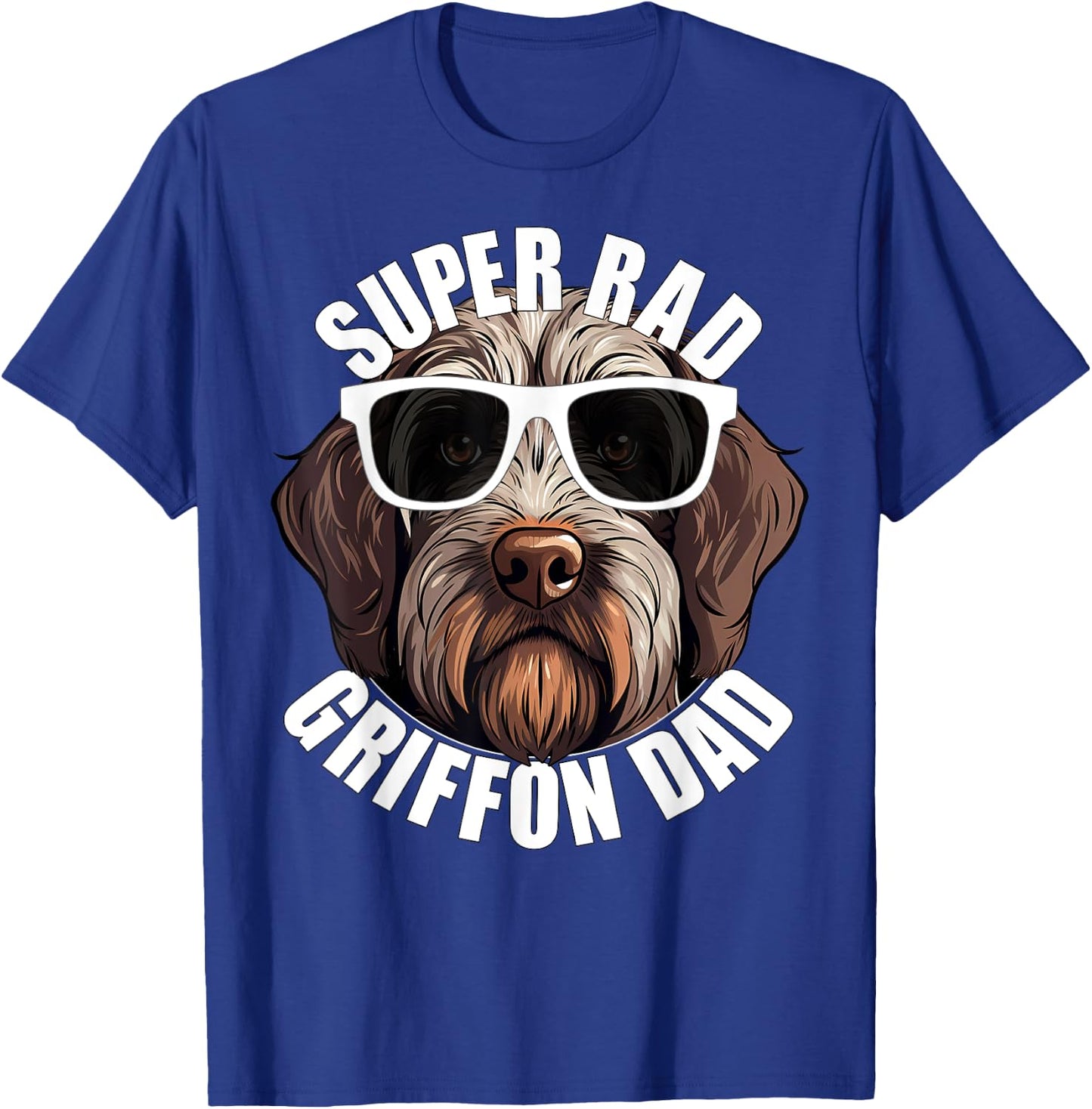 Wirehaired Pointing Griffon Dad Cute Super Rad Puppy Dog T-Shirt - T-Shirt | Royal