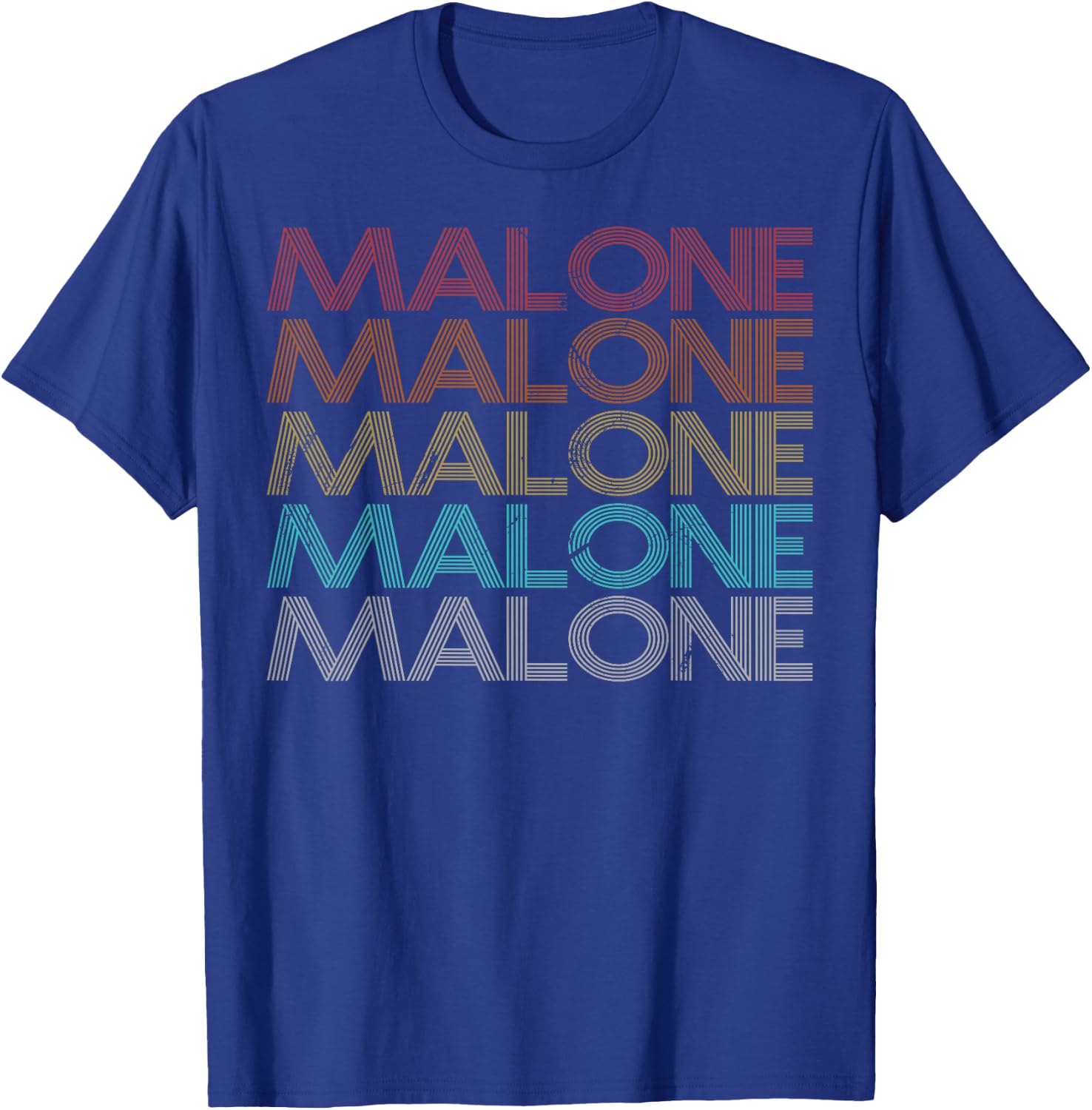 Retro Vintage Malone T-Shirt - T-Shirt | Royal