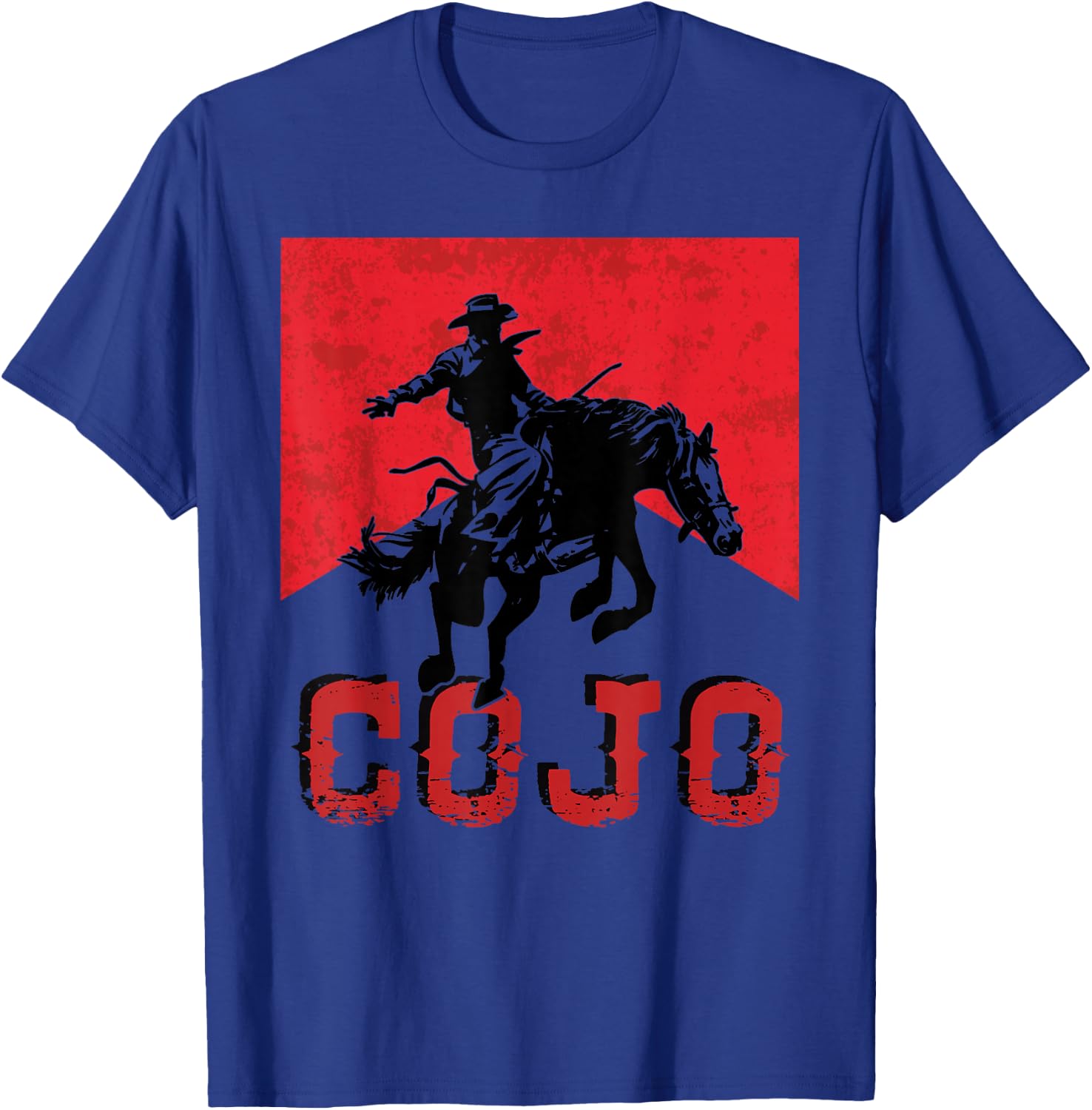 Retro Cojo Johnson Bull Skull Music Country 70s Cowboy Boots T-Shirt - T-Shirt | Royal