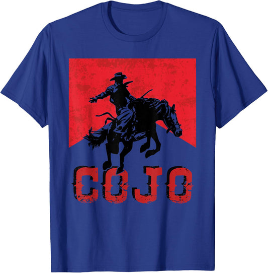 Retro Cojo Johnson Bull Skull Music Country 70s Cowboy Boots T-Shirt - T-Shirt | Royal