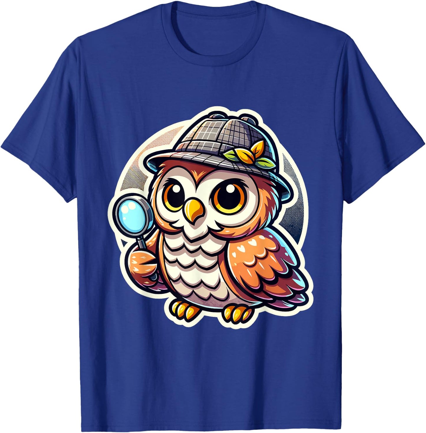 Bird Owl Detective - Detective Wisdom - Detective Bird T-Shirt - T-Shirt | Royal