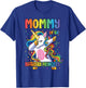 Mommy of the Birthday Princess Girl Dabbing Unicorn Mom T-Shirt - T-Shirt | Royal