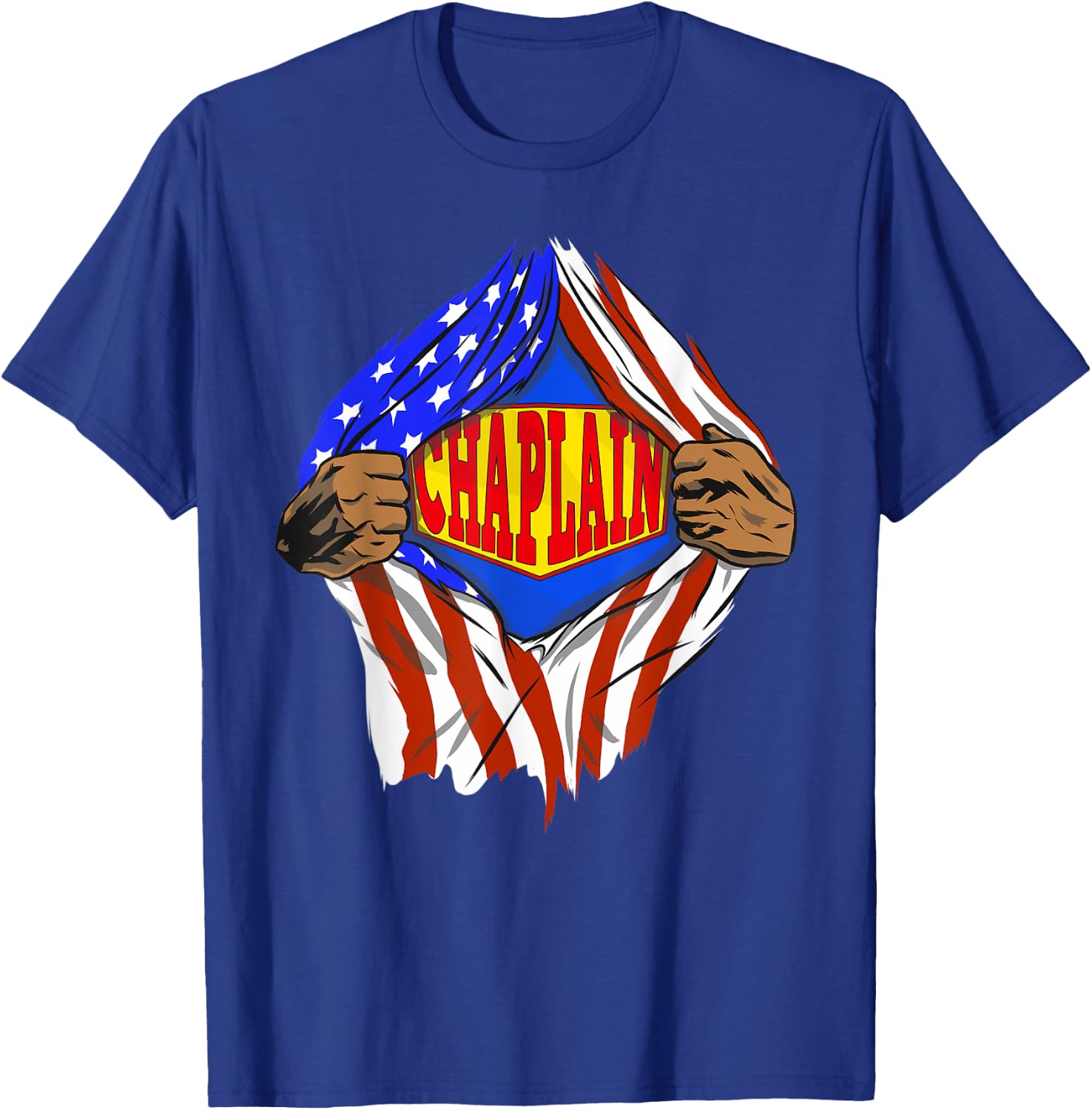 Funny Super Chaplain Hero Job T-Shirt - T-Shirt | Royal