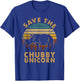 Classic Arts Save The Chubby Unicorn Lovely Animals Outfits T-Shirt - T-Shirt | Royal