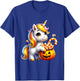 Unicorn Candy Corn Cute Halloween Unicorn Gift Kids Girls T-Shirt - T-Shirt | Royal